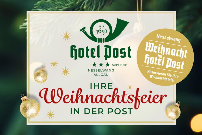 Weihnachtsfeier Hotel Gasthof Post Nesselwang